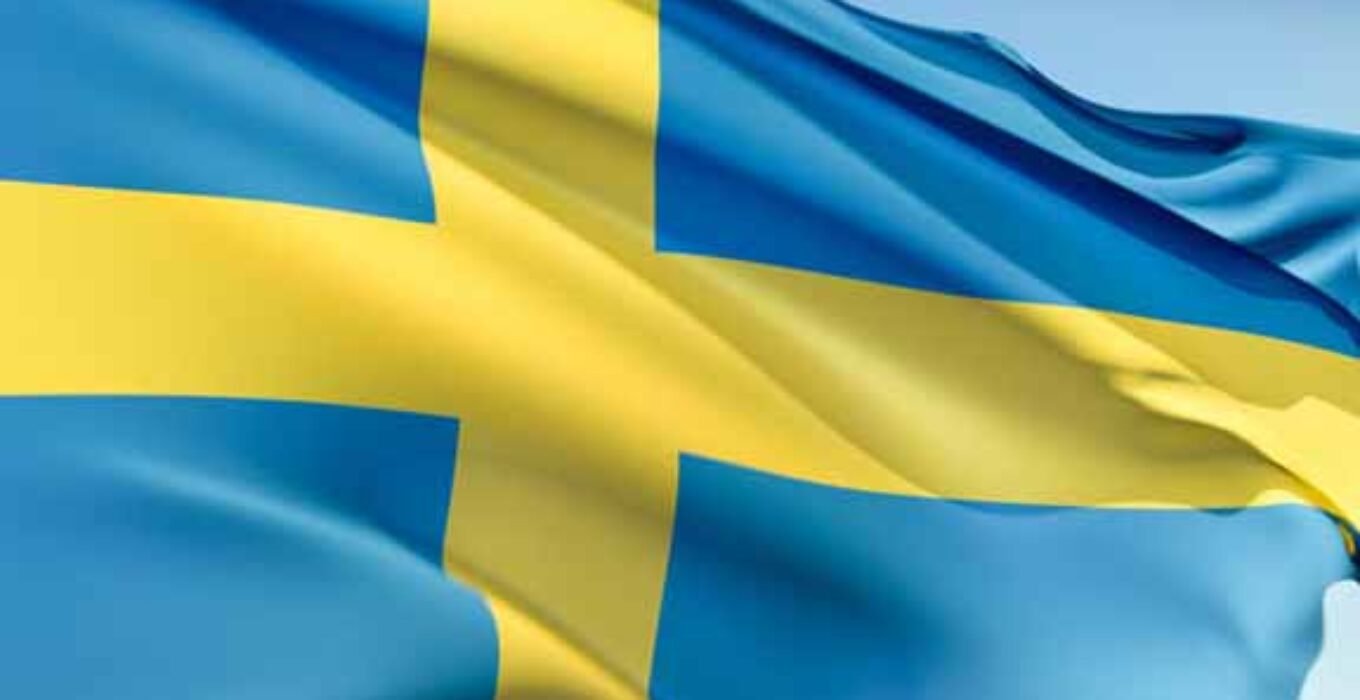 Swedish Flag Waving